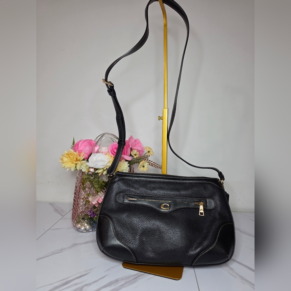 Coach | Black Leather Crossbody Bag
